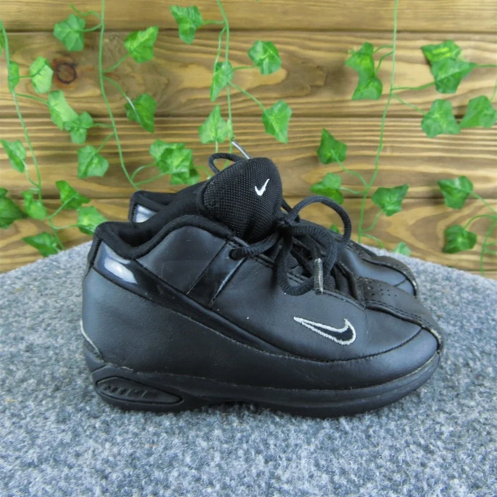 Nike Boys Sneaker Size T 7 Medium Shoes Black Synthetic Lace‎ Up